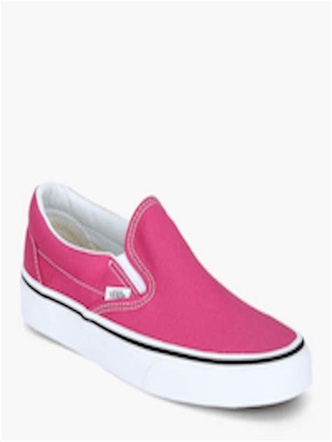 Buy Vans Unisex Pink Classic Slip On Sneakers Casual Shoes For Unisex