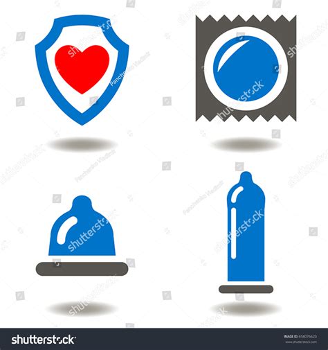 Condom Vector Icon Safe Sex Safety Vector De Stock Libre De Regalías