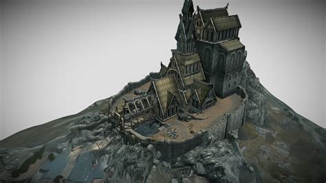 Dragonsreach Whiterun Skyrim Buy Royalty Free 3d Model By Alex Tench