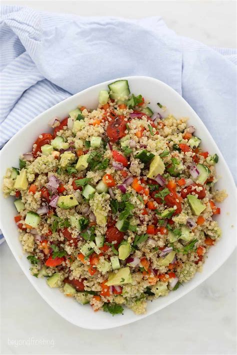 Easy Cold Quinoa Vegetable Salad Beyond Frosting