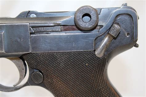 Wwi World War I Erfurt Imperial German Luger P08 9mm Pistol Antique