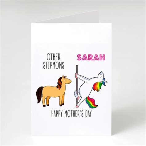 Personalized Stepmom Mothers Day Card For Stepmother From Etsy