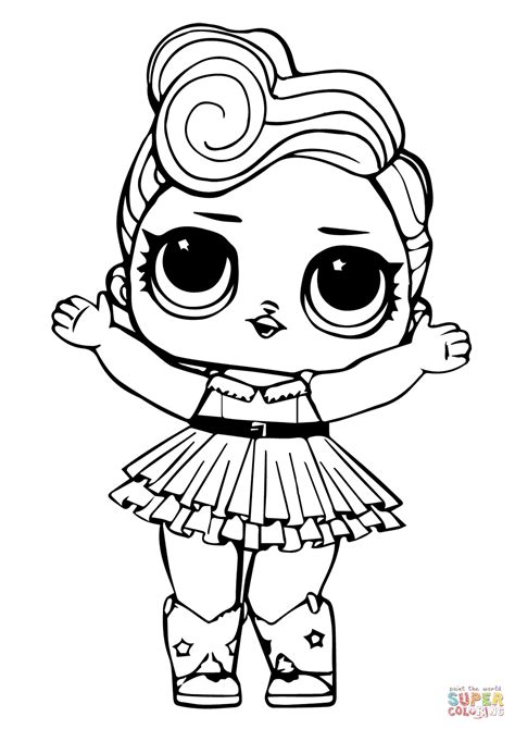 Lol Doll Luxe Coloring Page Free Printable Coloring Pages
