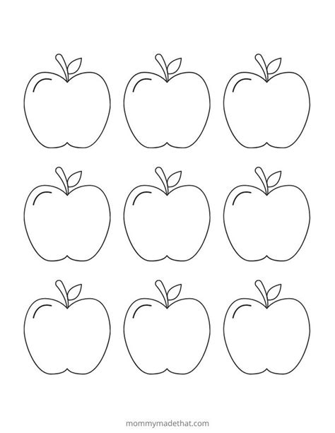 Free Printable Apple Template Apple Template Apple Coloring Pages