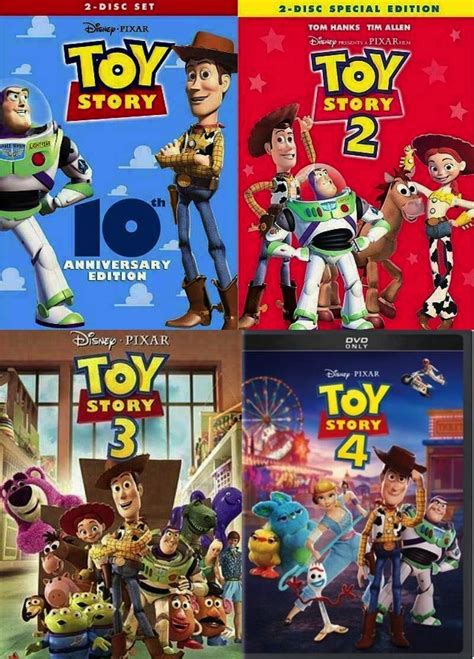 Toy Story 1 4 Complete Collection Dvd Movies And Tv