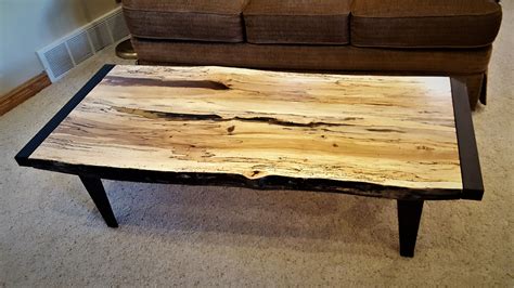 Custom Spalted Maple Coffee Table By Symmetree Design