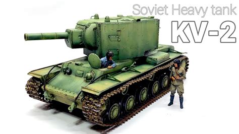 Tamiya 135 New Kit Soviet Heavy Tank Kv 2 【build To Finish】