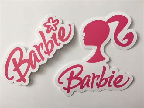 Barbie Girl Logoandbarbie Lettering Silhouette Car Window Truck Etsy
