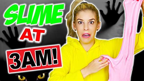 Making Slime At 3am Challenge Youtube