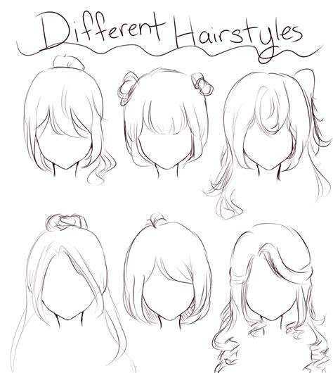 Different Types Of Hairstyles／evelynz0305 Drawing Hair Tutorial Girl