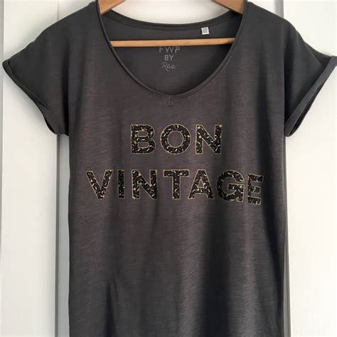 Bon Vintage slogan tshirt | organic cotton tshirt | fashion tshirt | T shirts for women, Tshirt 