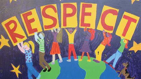 Respect Mural Designed And Facilitated By Susan Rosano With Families