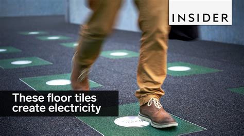 These Floor Tiles Create Electricity From Footsteps Youtube