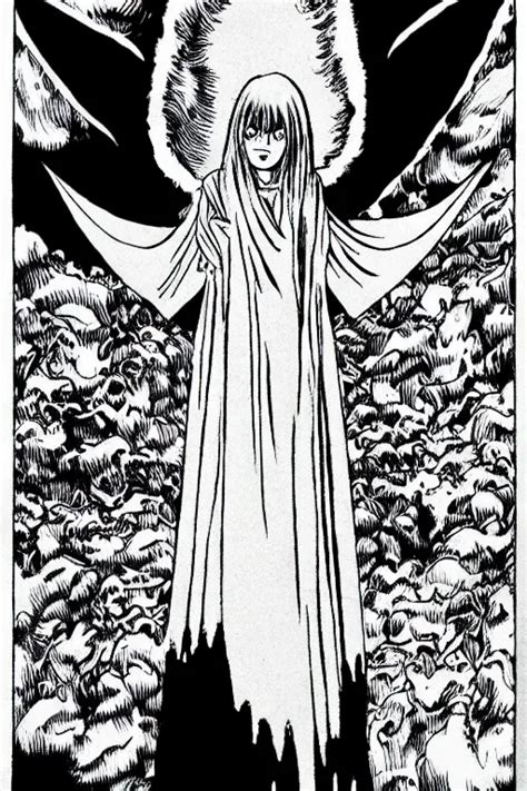 Angel Of Death Smiling In The Dark Night Junji Ito Stable Diffusion