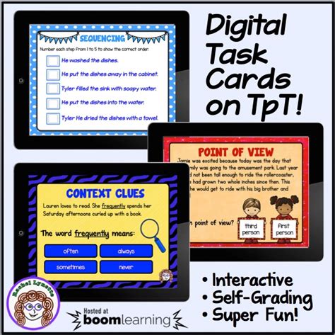 Digital Task Cards From Boom Learning Now On Tpt Minds In Bloom