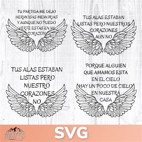 Memorias Svg X4 Spanish Quotes Para Fallecido Muerte De Alguien