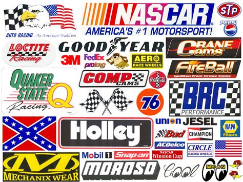 Nascar logo decals & stickers. Pin on Crafts