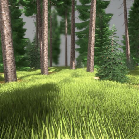 Low Poly Spruce Forest Cgtrader
