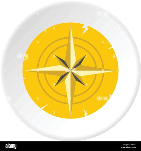 Gold Ancient Compass Icon Circle Stock Vector Image And Art Alamy