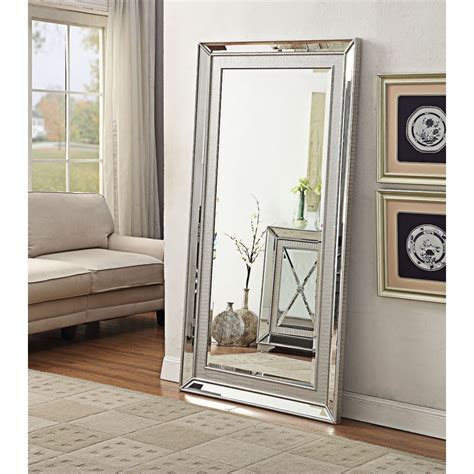 Engineered wood w/ maple, and beveled mirror. Top 15 Venetian Full Length Mirror | Mirror Ideas