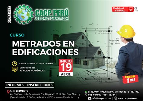 Cacp Perú Curso Metrados En Edificaciones Pack 2020 1