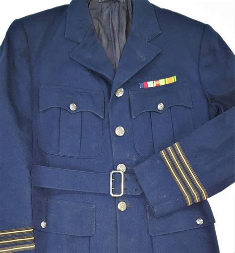 Named Ww2 Royal Australian Air Force Uniform Jacket With Patches