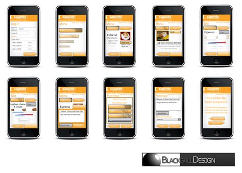 Wrap your design in mobile devices in a few clicks! Blackball Design: iPhone App Mockups