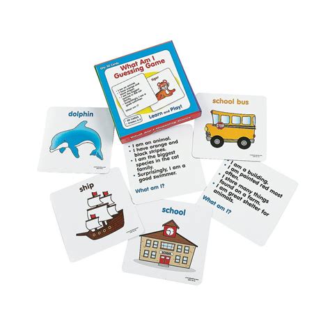 What Am I Guessing Card Game Educational 50 Pieces