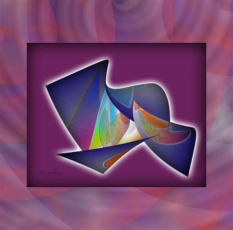 Purple Abstraction Digital Art By Iris Gelbart Fine Art America