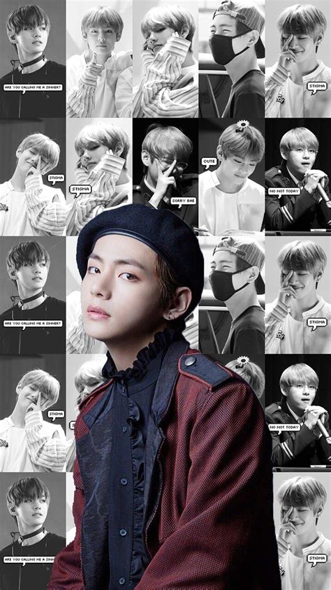 Kim Taehyung Collage Cute Bts V Hd Phone Wallpaper Pxfuel