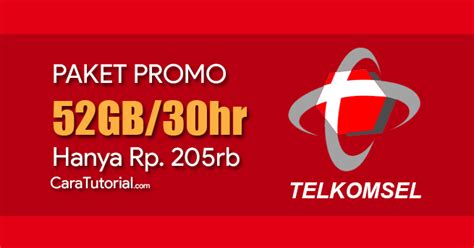 Paket internet telkomsel 4g menawarkan kecepatan yang tinggi dengan jaringan yang stabil. Paket Data Internet Telkomsel 52GB/30 Hari Rp. 205rb ...