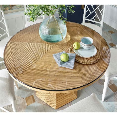 Universal Coastal Living Home Getaway Tropical Round Dining Table