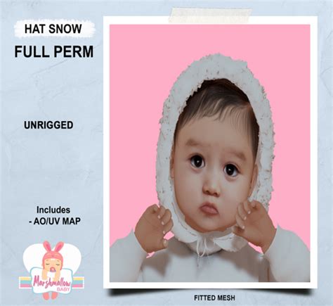 Second Life Marketplace Mb Full Perm Hat Snow