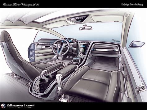 vw interior sketch by rodrigo maggi car body design interior sketch car interior car