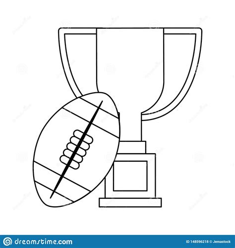 Sport Championship Cartoons In Black And White Stock Vector