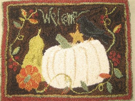 Welcome Autumn Punch Needle Pattern Etsy