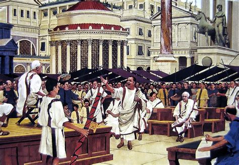 Cicero Defending Caecina In The Roman Forum George Schmidt Ancient