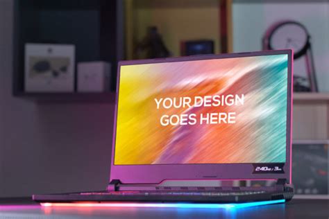 Asus Rog Laptop Mockup 18 Graphic By Relineo · Creative Fabrica