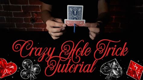 Don't forget to enter the amazon gift card giveaway! Crazy card with a hole // card trick // tutorial - YouTube