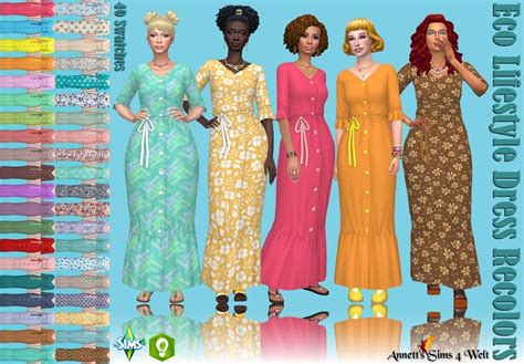 City Living Dress Recolors At Annett S Sims 4 Welt Sims 4 Updates Vrogue