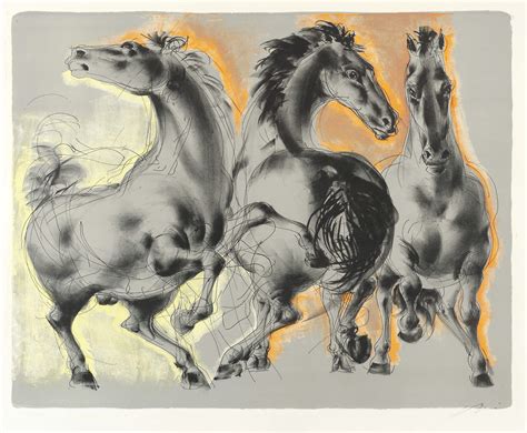 Erni Hans Drei Pferde Trois Chevaux By Hans Erni Sehr Guter