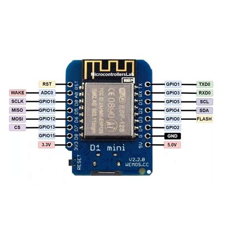 Wemos D1 Mini Esp8266 12f Module Arduino Iot Arduino Diy Basic