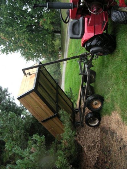 Trailer dump truck for homemade mini tractor. garden tractor trailer - Google Search | Landscape ...