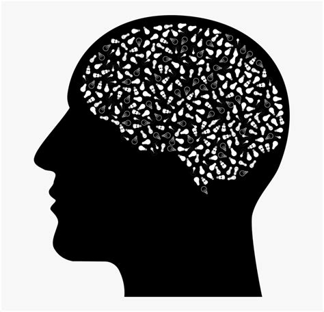 Line Artheadsilhouette Head With Brain Silhouette Outline Hd Png