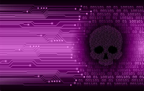 Cyber Hacker Attack Background Skull Vector 3181898 Vector Art At Vecteezy