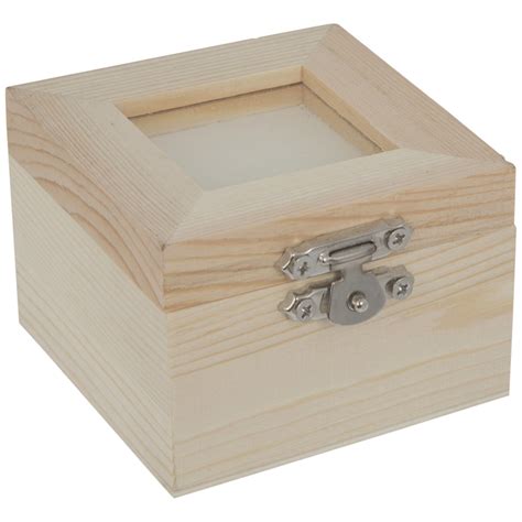 Square Wood Box With Frame Top Hobby Lobby