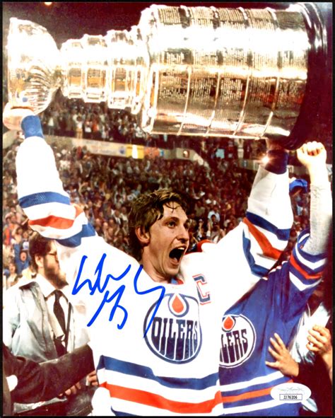 Wayne Gretzky Signed Oilers 8x10 Photo Jsa Coa Pristine Auction