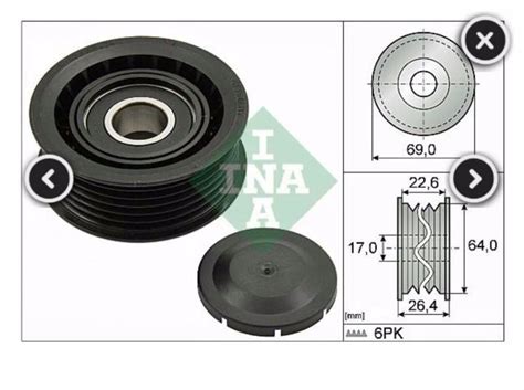 Drive Belt Guide Idler Pulley For Mercedes Engine M M M