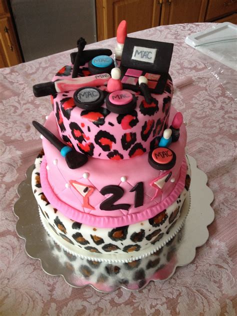 Maybe you would like to learn more about one of these? 21st Birthday Cake I made makeup cake | Cake, 21st ...