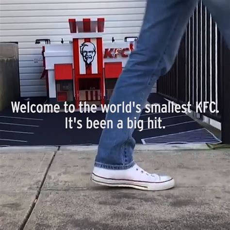Kfc Miniature Kentucky Fried Chicken We Opened The Worlds Smallest